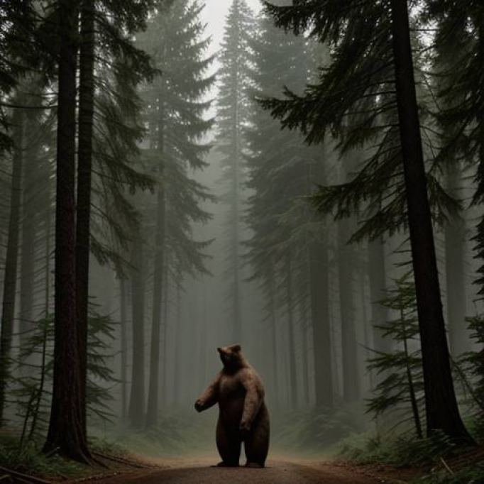 В Тульской области заметили медведя из Красной книги