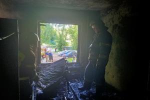В Туле 18 пожарных боролись с возгоранием в квартире на ул. Ложевой.