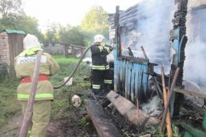 В Арсеньевском районе сгорел дом.