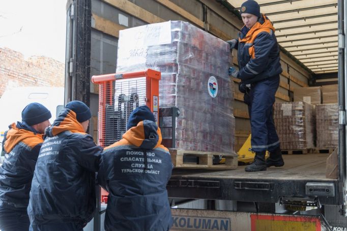 Тульская область отправила в Сирию 55 тонн гуманитарного груза