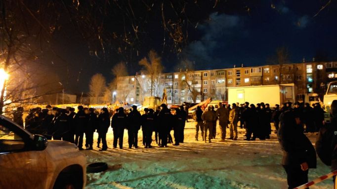 Дополнительные наряды полиции прибыли на место трагедии в Ефремове
