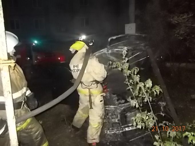 Автомобиль "Ауди-100" сгорел в Тульской области