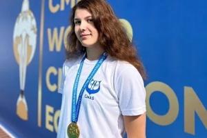 Золото первенства мира по подводному спорту завоевала тулячка София Трегубова .