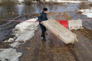 В Тульской области из-за подтопления моста нарушено транспортное сообщение между деревнями .