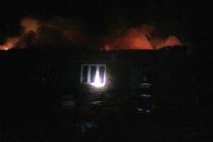 В Белевском районе вчера вечером горел кирпичный дом .
