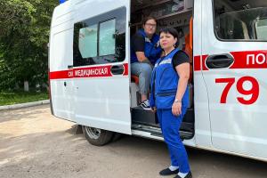 В Кимовске бригада скорой спасла женщину с инфарктом по пути в больницу.