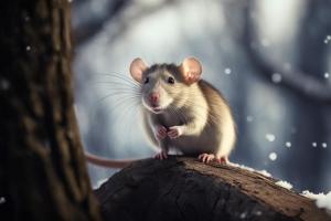 В Белоусовском парке крысы расхищают кормушки на деревьях.