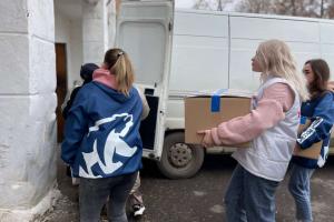 Жители Кимовского района отправили партию гуманитарной помощи для военнослужащих .