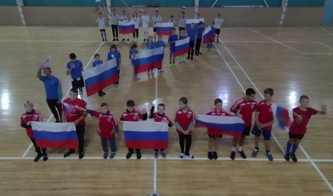 Спортсмены Чернского района приняли участие в патриотическом флешмобе
