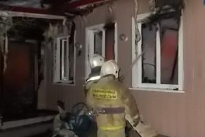 В Киреевском районе в пожаре пострадал мужчина.