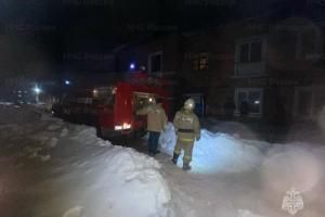 В Узловском районе горел многоквартирный дом, есть пострадавшие.