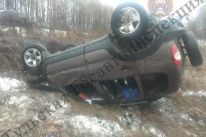 В Щекинском районе 84-летний пассажир Chevrolet Niva выжил в ДТП.