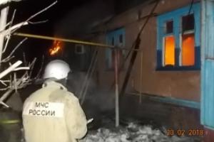 В сгоревшем доме в Киреевском районе пострадал человек.
