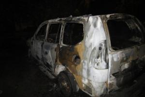 В Богородицке ночью сгорела "Тойота".