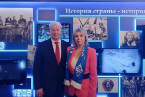 Ольга Слюсарева посетила выставку об истории «Динамо».