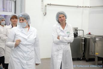 Оксана Лут посетила Тульский молочный комбинат