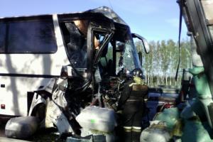 17 человек пострадали в ДТП с участием автобуса "Москва - Кимовск" в Веневском районе.