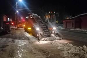 За ночь с улиц Тулы вывезли около 1000 кубометров снега.