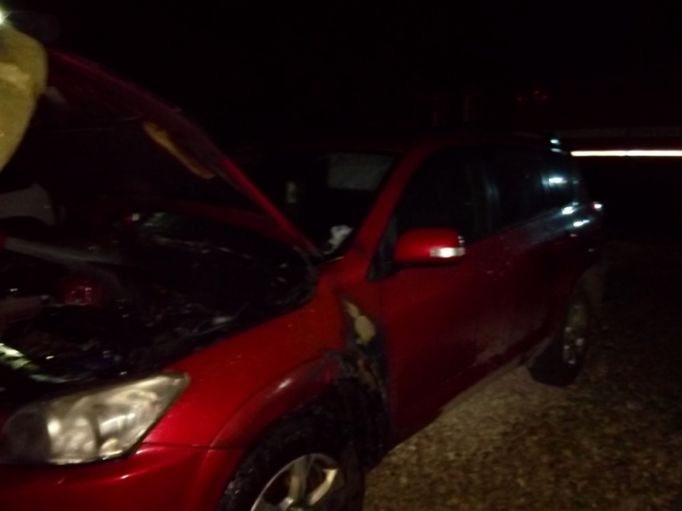 Ночью в Туле Toyota RAV4 потушили за 2 минуты