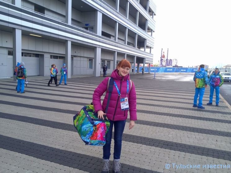 Волонтер из Тулы Татьяна Головина в олимпийском Сочи