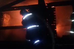 Пожар в Новомосковске уничтожил жилой дом .