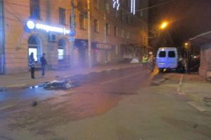 В Туле в ДТП пострадал мотоциклист без прав.