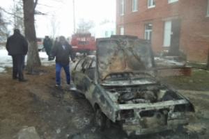 Утром в Щекинском районе сгорел автомобиль.