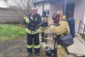В Тепло–Огаревской больнице прошли пожарно-тактические учения.