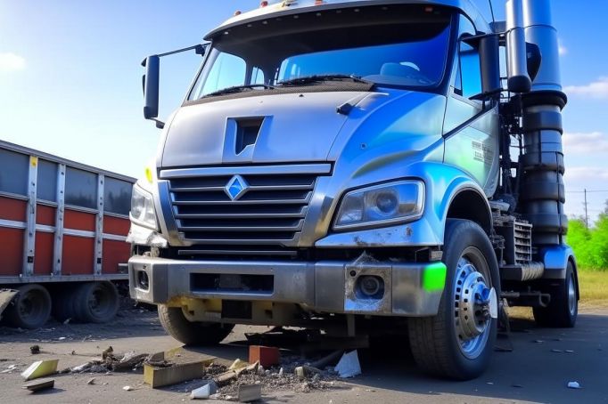 Массовое ДТП в Туле на Одоевском шоссе: столкнулись 3 грузовика