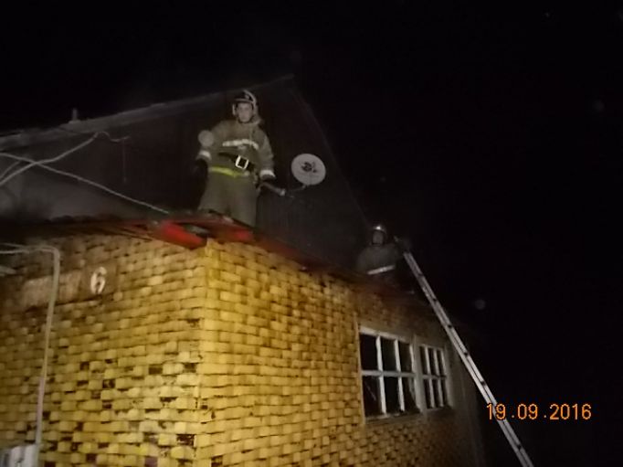 В Киреевском районе накануне вечером горела терраса частного дома 