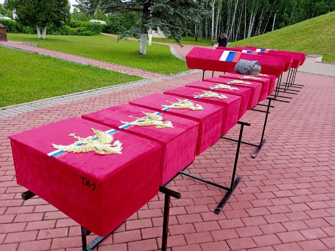 В Белевском районе перезахоронили останки 45 красноармейцев