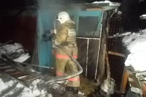 В Заокском районе сгорела баня.