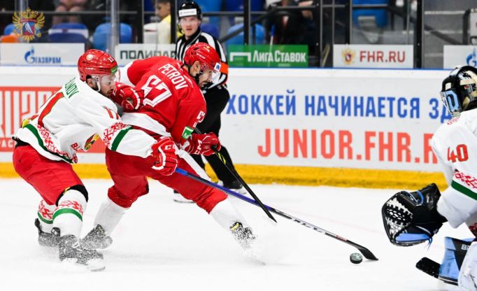 Сборная России по хоккею среди игроков до 25 в Туле победила Белоруссию