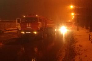 Десять пожарных тушили горящую сауну в Новомосковске .