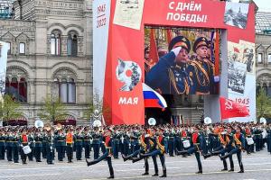 Делегация Тульской области посетила парад Победы в Москве.