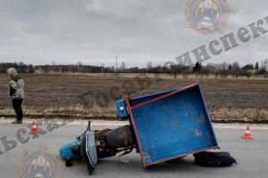 В Чернском районе водитель и пассажир «Муравья» выжили в ДТП.