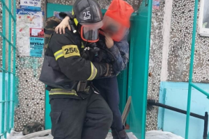 При пожаре в Новомосковске огнеборцы спасли 4 детей.