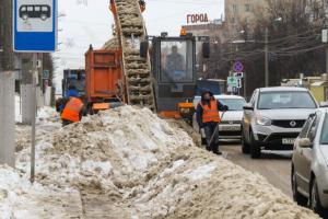 85 единиц техники убирали снег с тульских улиц.