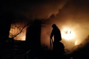 В поселке Хомяково пожарные 11 минут тушили дом.