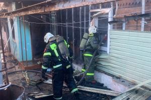 В Плавске сгорел частный дом.
