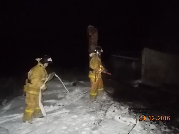 Пожар уничтожил дом в Киреевском районе 