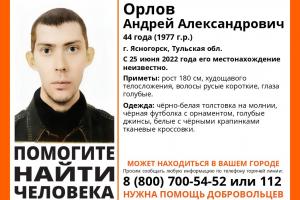 В Ясногорске разыскивают пропавшего Андрея Орлова.