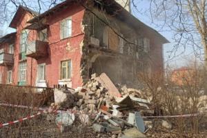 В Киреевске в доме на ул. Октябрьской произошло повторное обрушение.