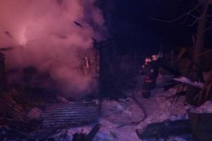 В Новомосковске во время пожара пострадал человек .
