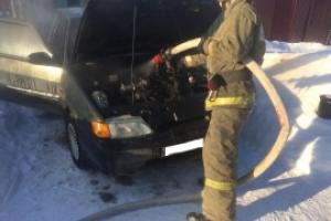В Алексине сгорел автомобиль.