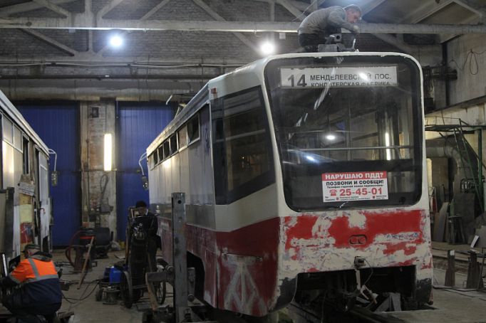 В Туле готовят к работе трамвайные вагоны из Москвы и Таганрога