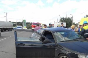 В Иншинке столкнулись два автомобиля: пострадали люди .