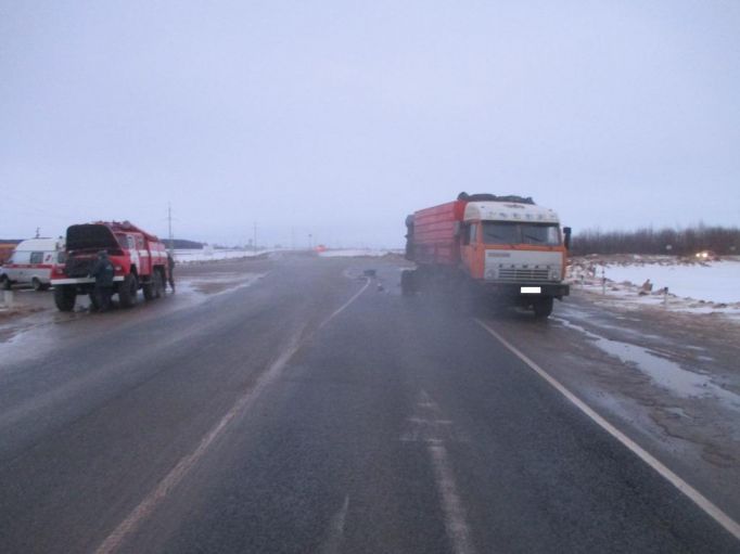 В Тульской области грузовик и иномарка не поделили дорогу; есть жертвы