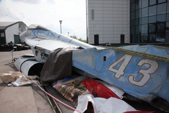 МиГ-29 становится объектом повышенного внимания гостей тульского парка «Патриот»