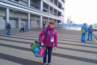 Волонтер из Тулы Татьяна Головина в олимпийском Сочи